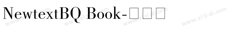 NewtextBQ Book字体转换
